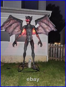 Scary Animated 12.5 ft. Wide Night Hunter for Halloween Scary Decor For Garden