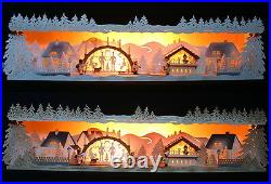 Schwibbogen-Erhöhung Weihnachtsstimmung 76cm Unterbank Holz Erzgebirge Advent