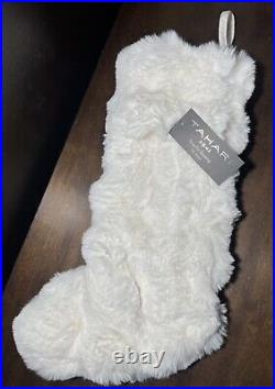 Set 4 TAHARI FAUX FUR Christmas Stockings SUPER SOFT Luxe NEW! 20 GORGEOUS