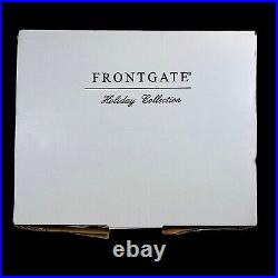 Set 6 Frontgate Holiday Collection Christmas Blown Glass Ornaments 8.5 Box NWOT