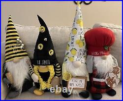 Set Of Four Large Rae Dunn Seasonal Gnomes