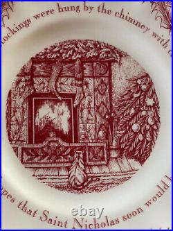 Set of 12 Noble Excellence Twas The Night Before Christmas Salad Dessert Plates