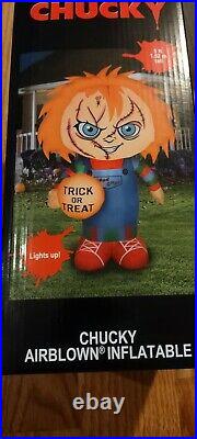 Set of 3 Halloween 5 FT. Airblown Inflatables Chucky, Michael Myers & Pennywise