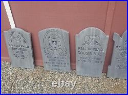 Set of 6 Haunted Mansion Shaped Tombstones / Headstones DYI Blank Raw Foam