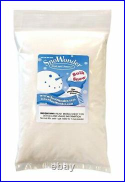 SnoWonder Instant Snow Fake Artificial Snow for Cloud Slime & Holiday Decoration