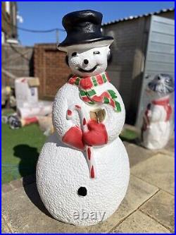 Snowman Blowmold Christmas Light With Harness