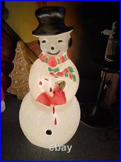 Snowman Blowmold Christmas Light With Harness
