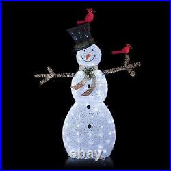 Snowman Lighted Display LED Night Light Glowing Christmas Decoration FREESHIP US