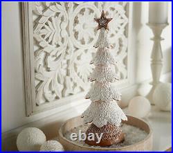 Snowy Gingerbread Lace Tree by Valerie 18- Elegant