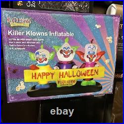 Spirit halloween killer klowns inflatable NEW! Killer klowns yard air blow up