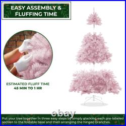 Spruce Realistic Artificial Holiday Christmas Tree with Metal Stand