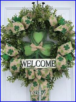 St Patricks Day Wreath, St. Patrick's Day Wreath, Winter Wreaths For Front Door
