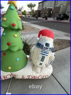 Star Wars Christmas Inflatable R2-D2 C-3PO 6-Feet Wide Droids RARE