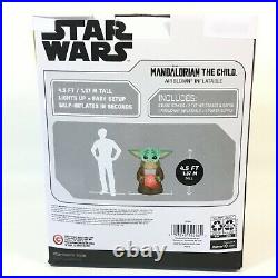 Star Wars Mandalorian The Child Christmas Light Up Airblown Inflatable 4.5ft