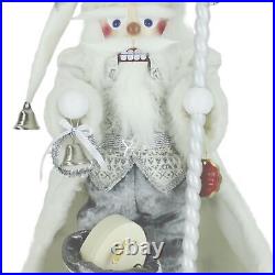 Steinbach Limited Edition Musical Big Nutcracker, Cozy Silver Bell Santa, 23