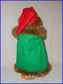 Steinbach Volkskunst The Irish Santa Nutcracker Coat Garland Bells Hat Boots EUC