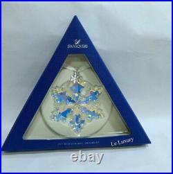 Swarovski 25th Anniversary Ornament, LARGE SNOWFLAKE AB Crystal NEW 5258537
