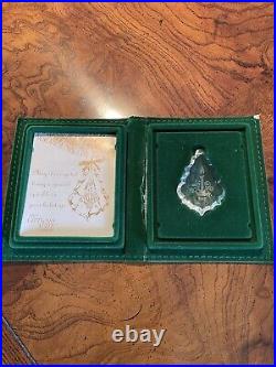 Swarovski Crystal/Giftware Suite 1987 Christmas Ornament Etched Candle