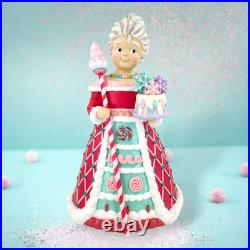 Sweet Shoppe Mrs. Claus with Staff Christmas Decor SHIPS WITHIN 15 DAYS