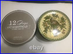 THE 12 DAYS OF CHRISTMAS POTTERY BARN HOLIDAY DESSERT PLATE SET Complete