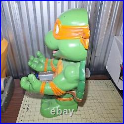 TMNT RARE Michelangelo Halloween Candy Dish Holder 21 Inches Tall NO DISH