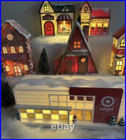 Target Bullseye Christmas 2023 Light Up LED Village SET OF 6 XMAS DECOR