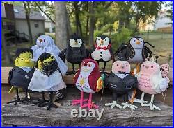 Target Hyde & Eek 2023 Halloween Featherly Friends Birds Complete Set of 9 Ghost