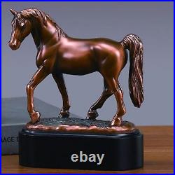 Tennessee Walking Horse Bronze Finish Statue with Base, 7 Inches H