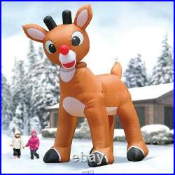 The 15' Animated Inflatable Rudolph Reindeer Christmas Outdoor Lawn Decoration