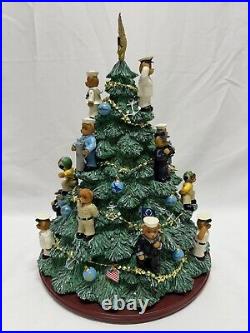 The Hamilton Collection U. S. NAVY Christmas Tree Lighted, Numbered With COA, Boxed