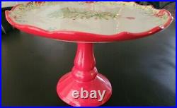 The Pioneer Woman Holiday Cheer Cake Stand Plate RARE Hard to Find