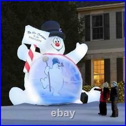 The Video Projecting 10' Frosty The Snowman Christmas Decoration