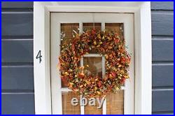 The Wreath Depot Appalachia Berry Silk Fall Door Wreath 24 inch, Handcrafted