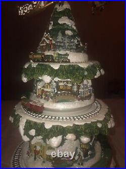 Thomas Kinkades, Wonderland Express, Christmas Tree, Hawthorne Village, Used