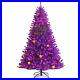Topbuy_Artificial_Purple_Christmas_Tree_Prelit_Purple_Halloween_Tree_with_Orange_01_wadi