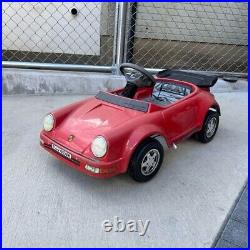 Toshima-made Porsche 911 Pedal Car Retro Red Vintage from Japan