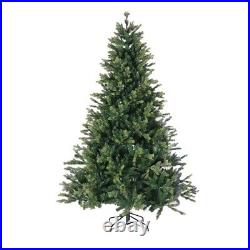 Tree Christmas Artificial Holiday Xmas Led Lights Stand Decor Green 7ft Indoor