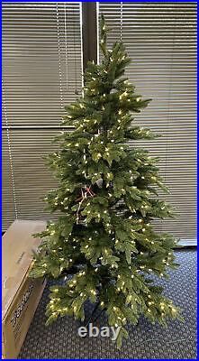 Treetopia Addison Spruce Artificial Christmas Tree 6 Ft Clear/ Multi LED