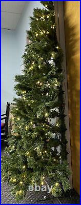 Treetopia Corner Christmas Tree NEWithOpen 7.5 ft with clear LED Lights Space Saving