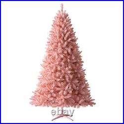 Treetopia Pretty in Pink 7 Foot Unlit Christmas Holiday Tree with Stand (Used)