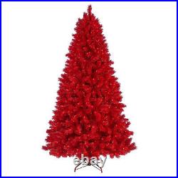 Treetopia Red 6-Ft Artificial Prelit Tree with Colored Lights & Stand (Open Box)