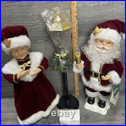 Trim a home Santa & Mrs Claus Animated Light Up Christmas Holiday Decoration