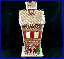 Trimsetter Light Up LED Christmas Gingerbread House Glitter & Snow Large 17 1s1