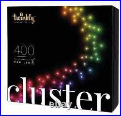 Twinkly 400 LED RGB Multicolor 19.5 Ft Cluster Lights, Bluetooth (Open Box)