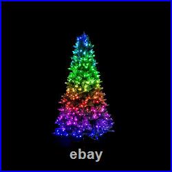 Twinkly 7.5ft Pre Lit App Controlled Artificial Christmas Tree w 400 RGB+W LEDs