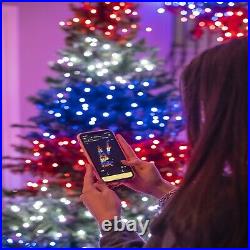 Twinkly 7.5ft Pre Lit App Controlled Artificial Christmas Tree w 400 RGB+W LEDs