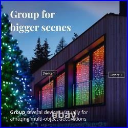 Twinkly Curtain App-Controlled Smart LED Christmas Lights 210 RGB Multicolor