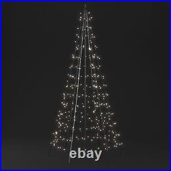 Twinkly Light Tree App-control Flag-pole Christmas Tree 6.6-Ft withPole (Used)