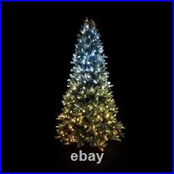 Twinkly Pre Lit Green Wire Christmas Tree, Multicolor, 500 AWW LED, 7.5ft