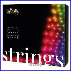 Twinkly String + Music 600 LED RGB Christmas Lights with Music Syncing Device